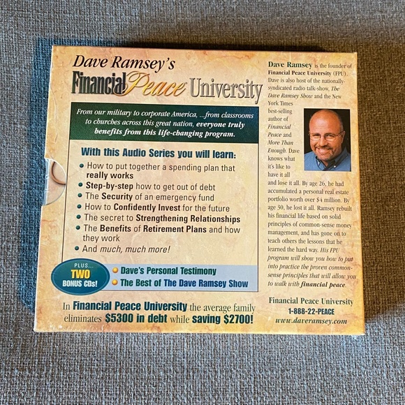 Financial Peace University by Dave Ramsey    new in box audio cd library. - Picture 2 of 2